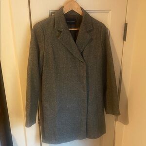 Anne Klein Women's Gray Wool Blend Coat